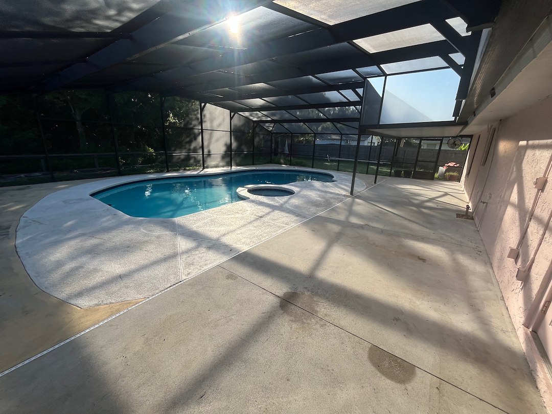 Transformational Pool Deck Painting Project Performed In Port Orange, Florida